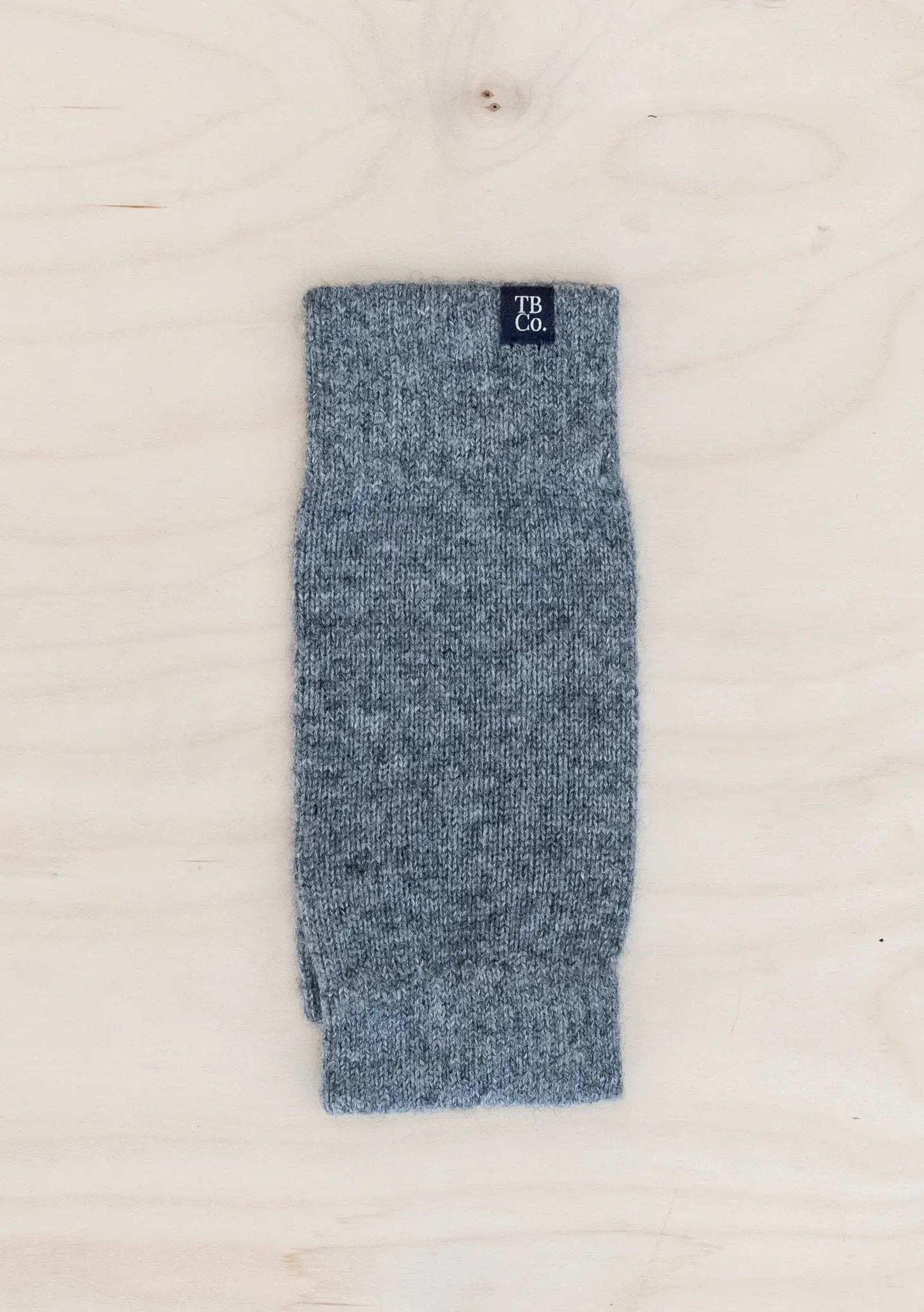 Cashmere & Merino Wrist Warmers in Charcoal Melange