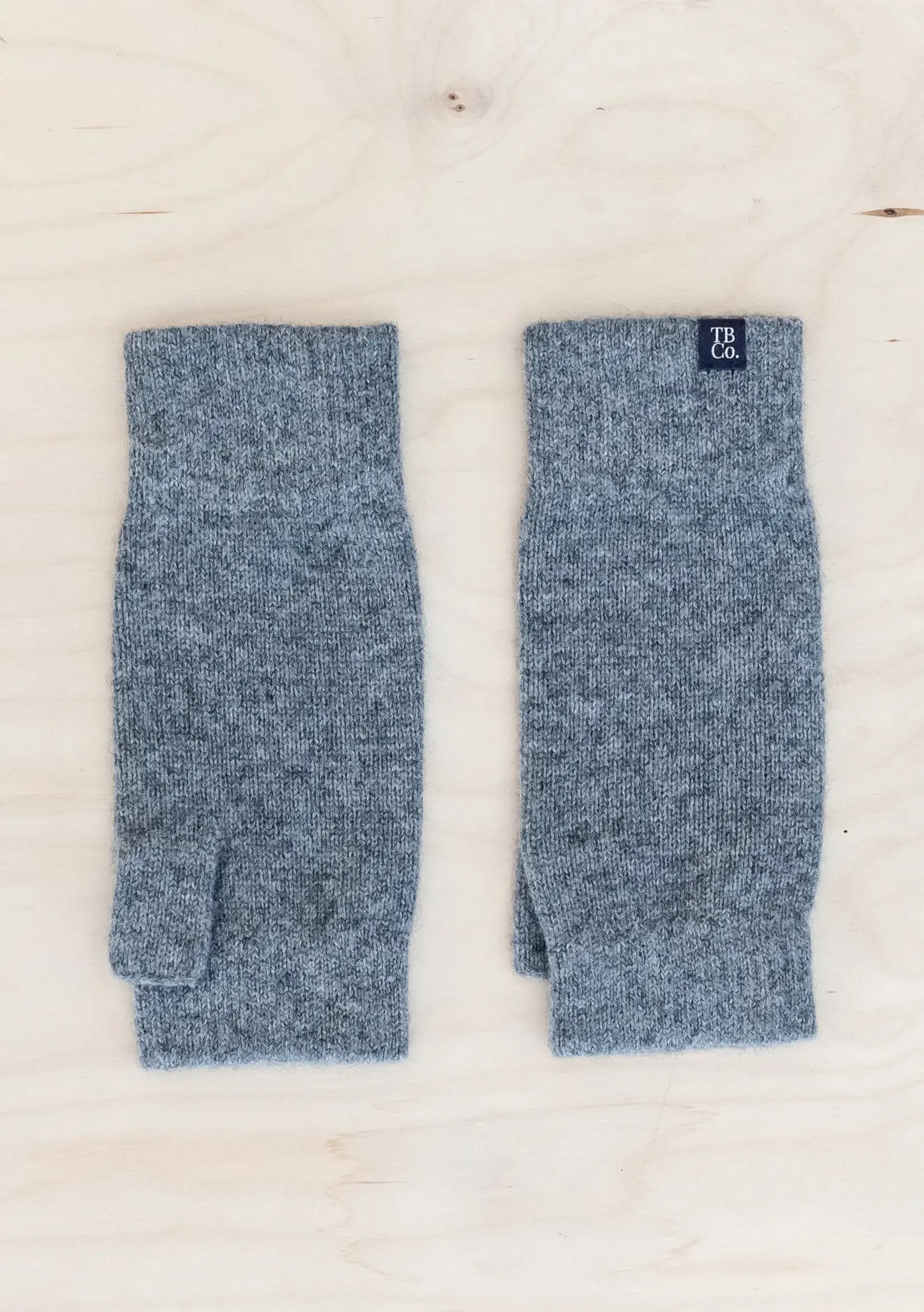 Cashmere & Merino Wrist Warmers in Charcoal Melange