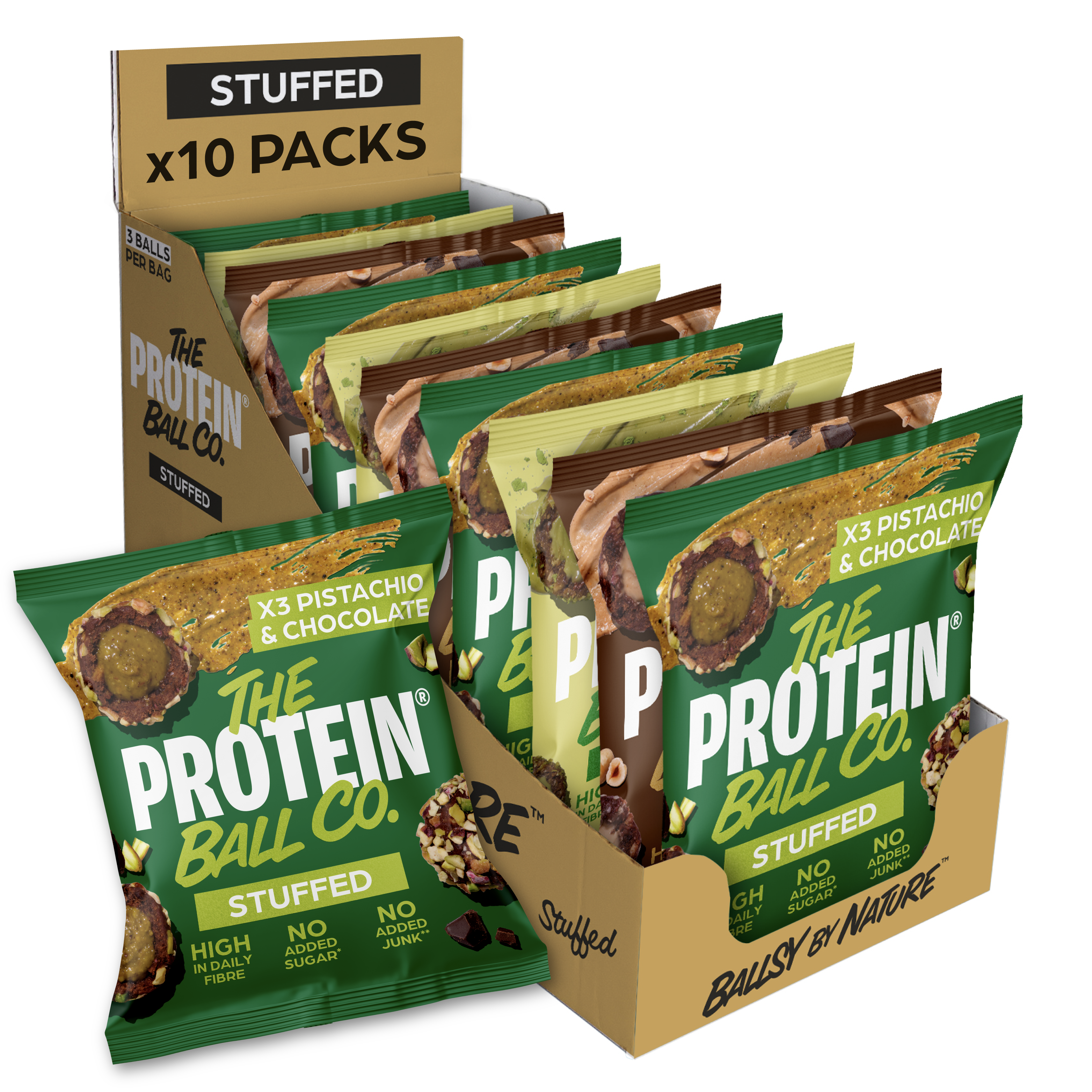 *NEW FLAVOUR* PISTACHIO & CHOCOLATE - STUFFED RANGE 10 X 36G