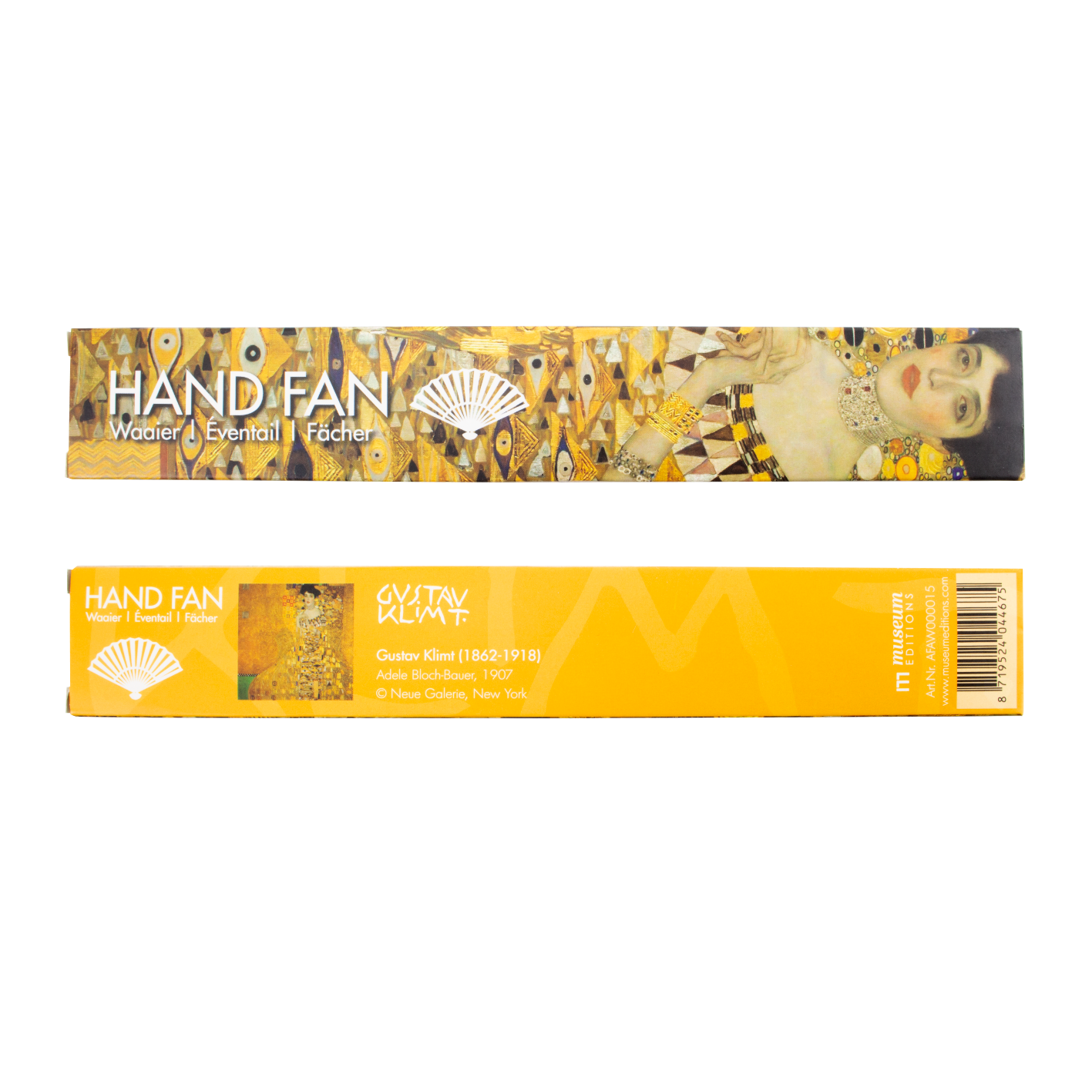 Adele Bloch-Bauer by Gustav Klimt, Bamboo Hand Fan