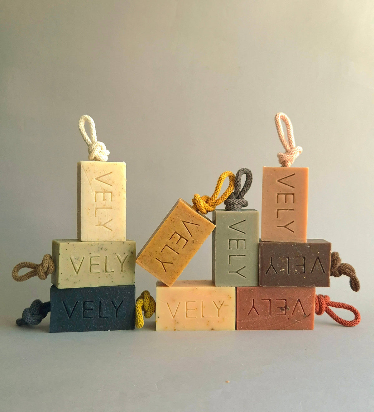 Natural Handmade Soap On A Rope "Sea Meditation"