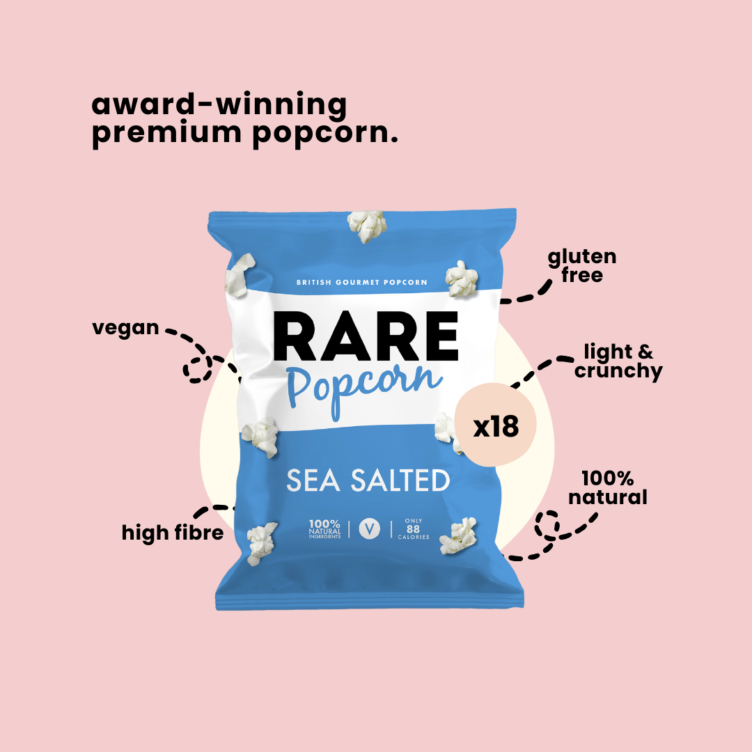RARE Sea Salted Popcorn (Vegan, Natural)