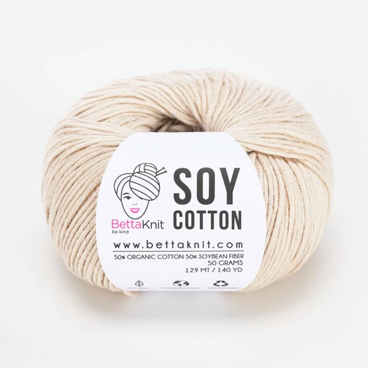 Soy Cotton, cotton and soy yarn: Raspberry