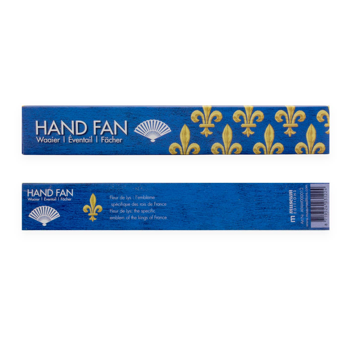 Fleur de Lys Bamboo Hand Fan