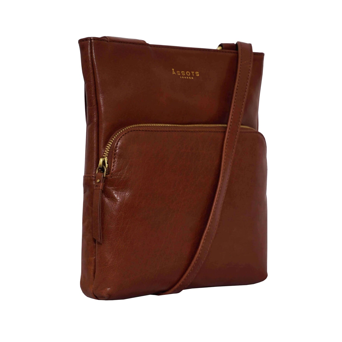 'CANARY' Brown Vintage Leather Crossbody bag