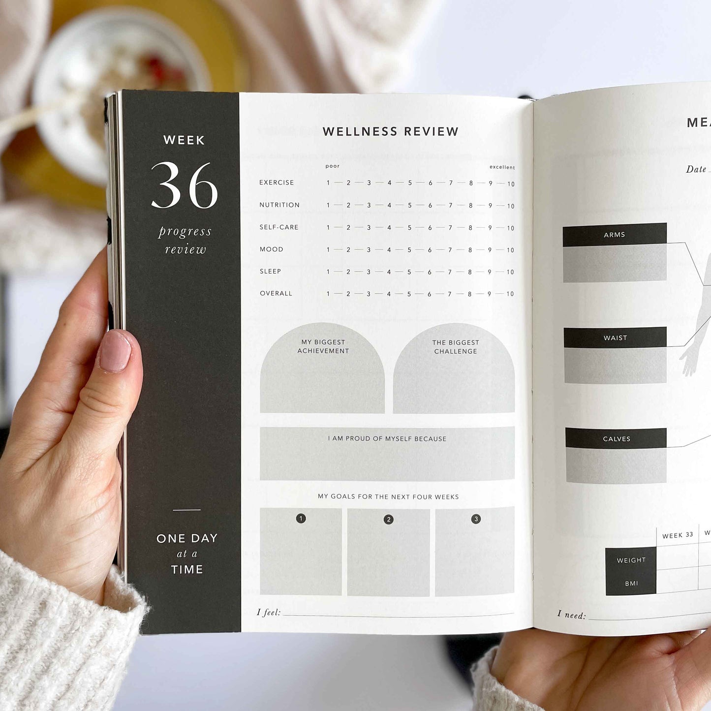 My Daily Fitness planner - Workout and Meal Planner (Black)