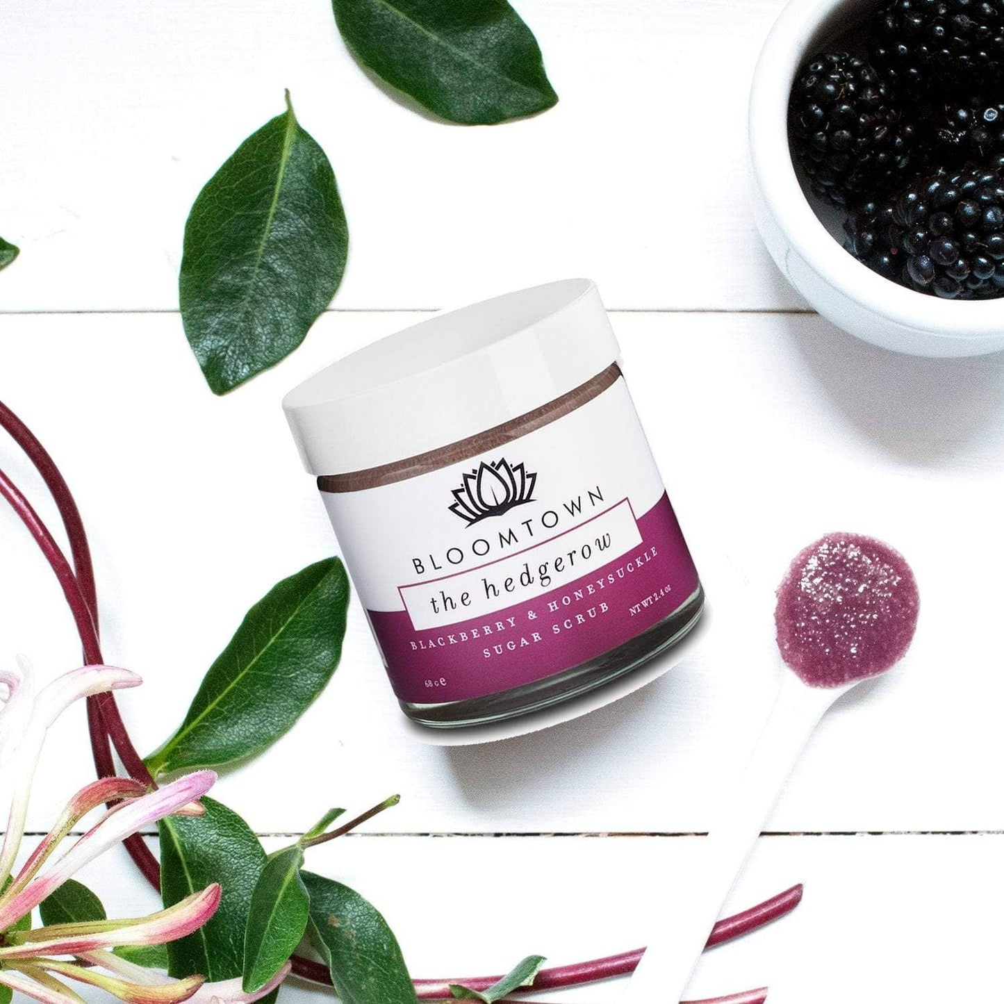 Sugar Scrub: The Hedgerow (Blackberry & Honeysuckle): Mini (68 g)