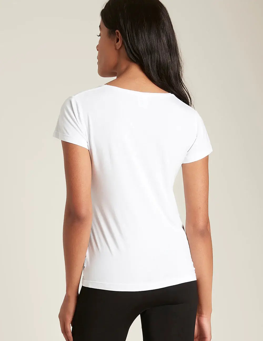 V-Neck Bamboo T-Shirt in White