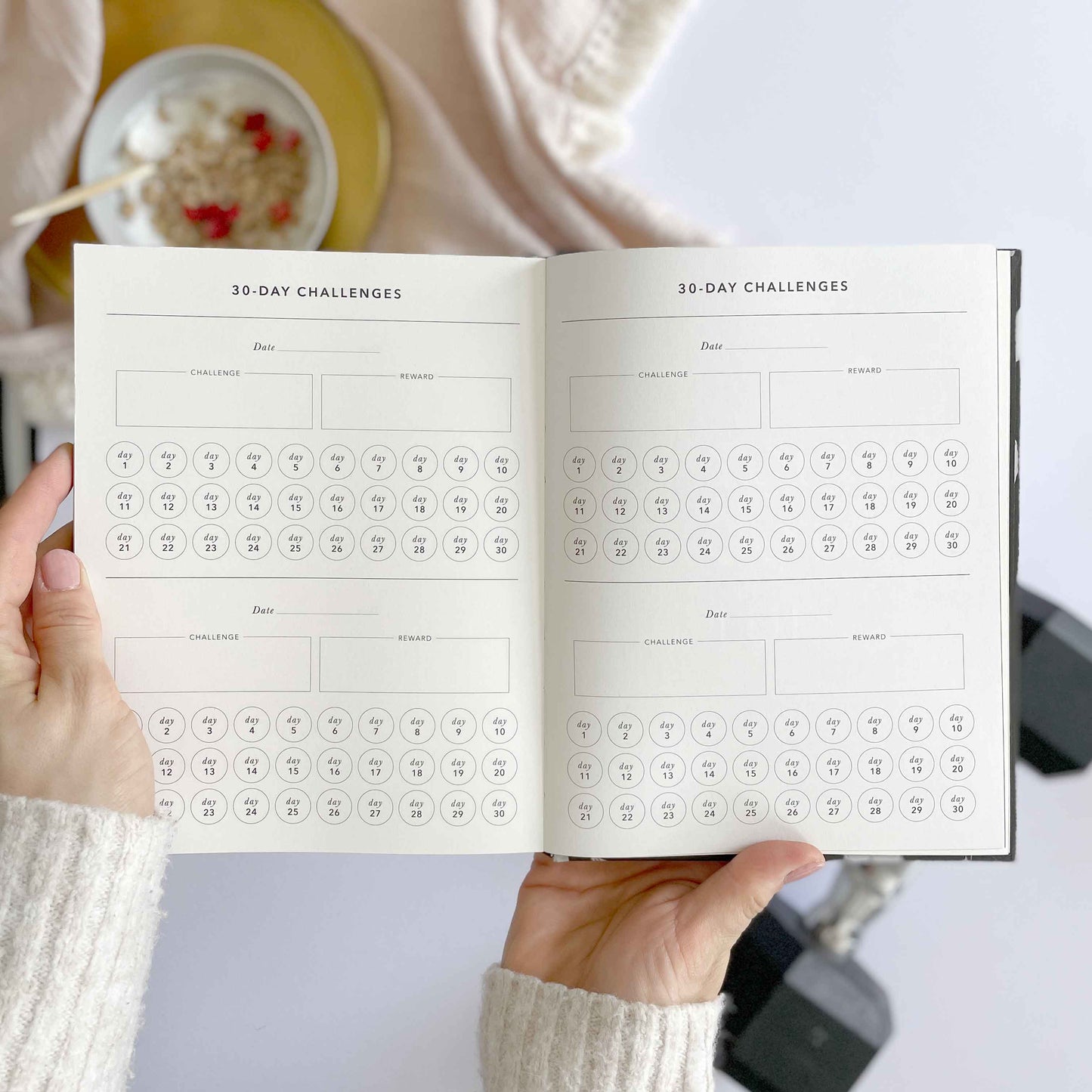 My Daily Fitness planner - Workout and Meal Planner (Black)