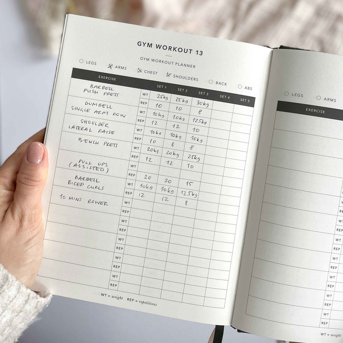 My Daily Fitness planner - Workout and Meal Planner (Black)
