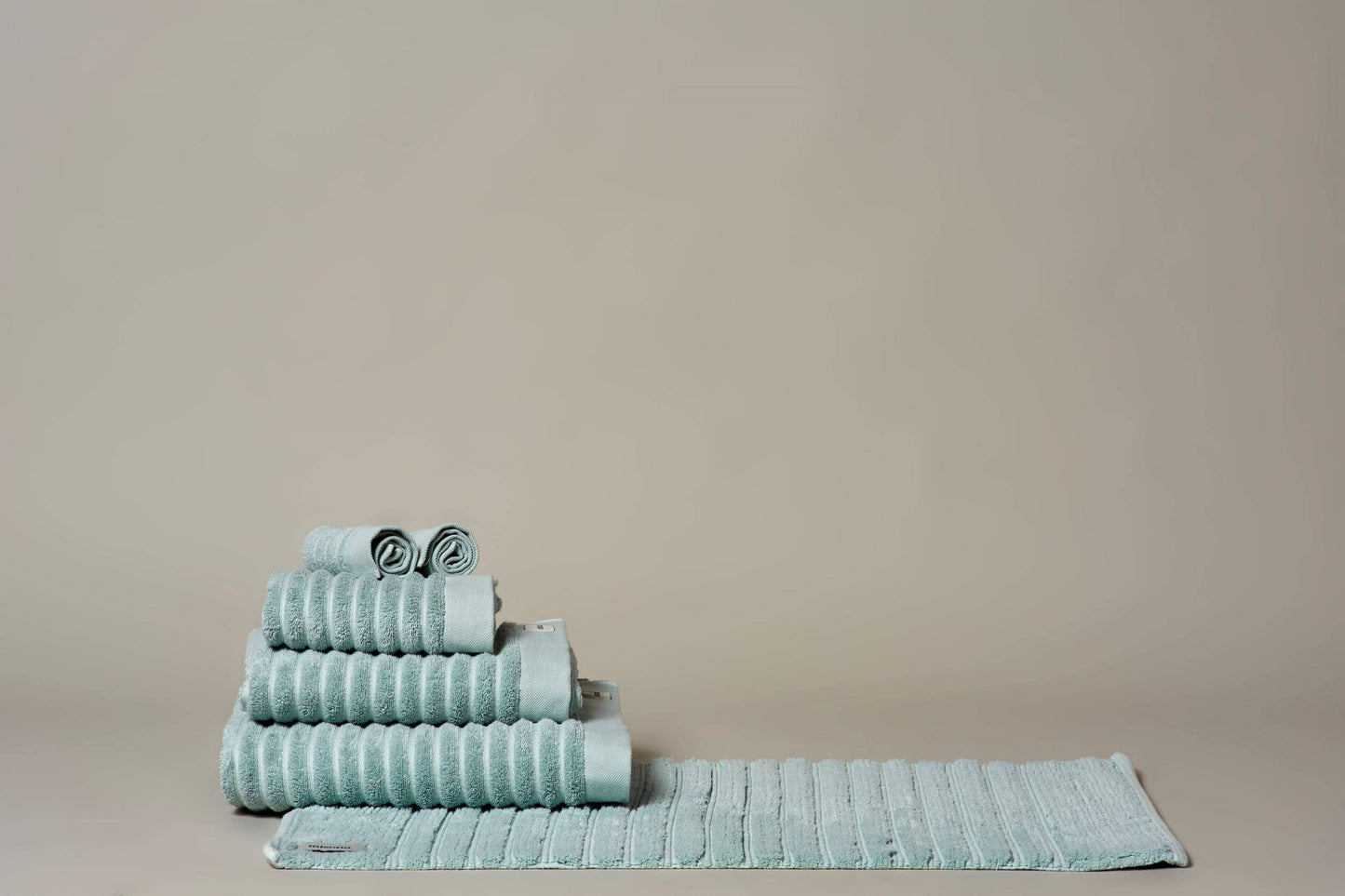 Organic Cotton Bath Mat & Bath Runner: Bath Mat / Light Grey