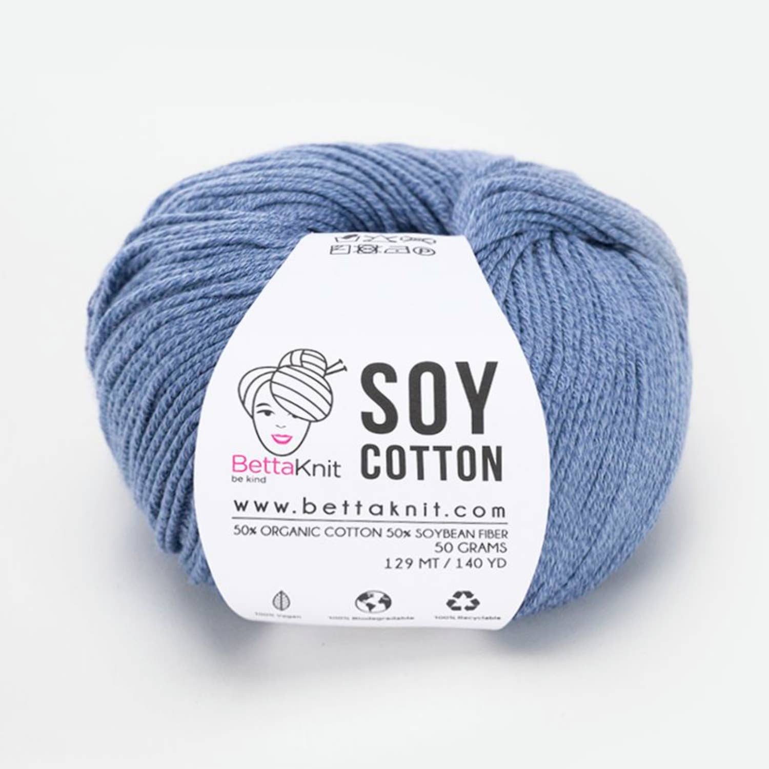Soy Cotton, cotton and soy yarn: Raspberry