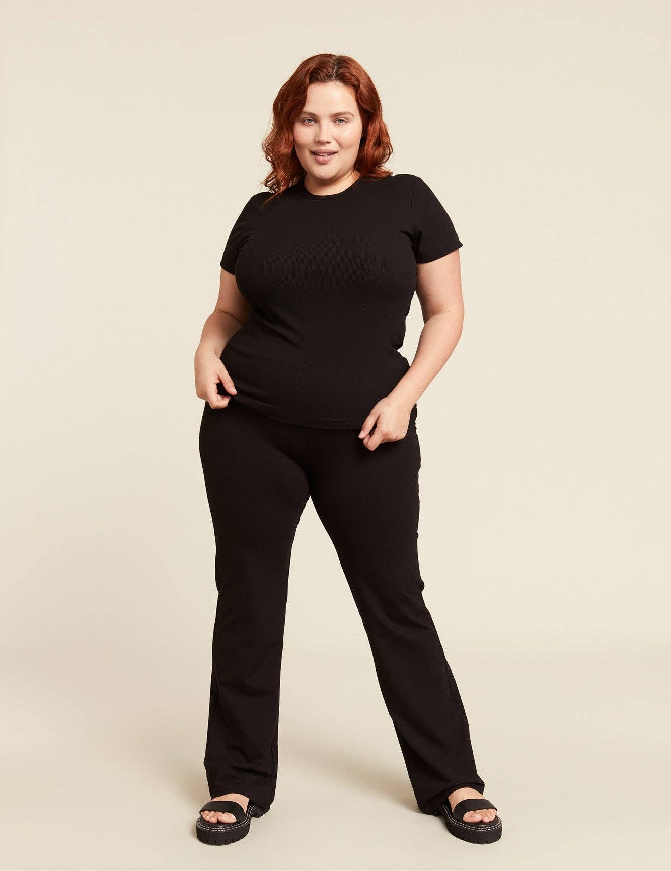Motivate High Waist Flare Pant: Black