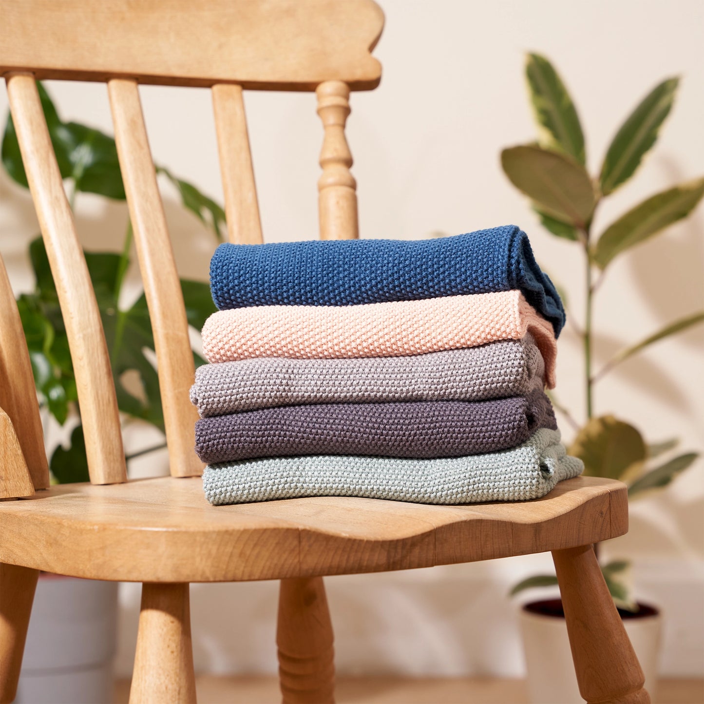 Hand Towels - 100% Organic Cotton - Slate Grey