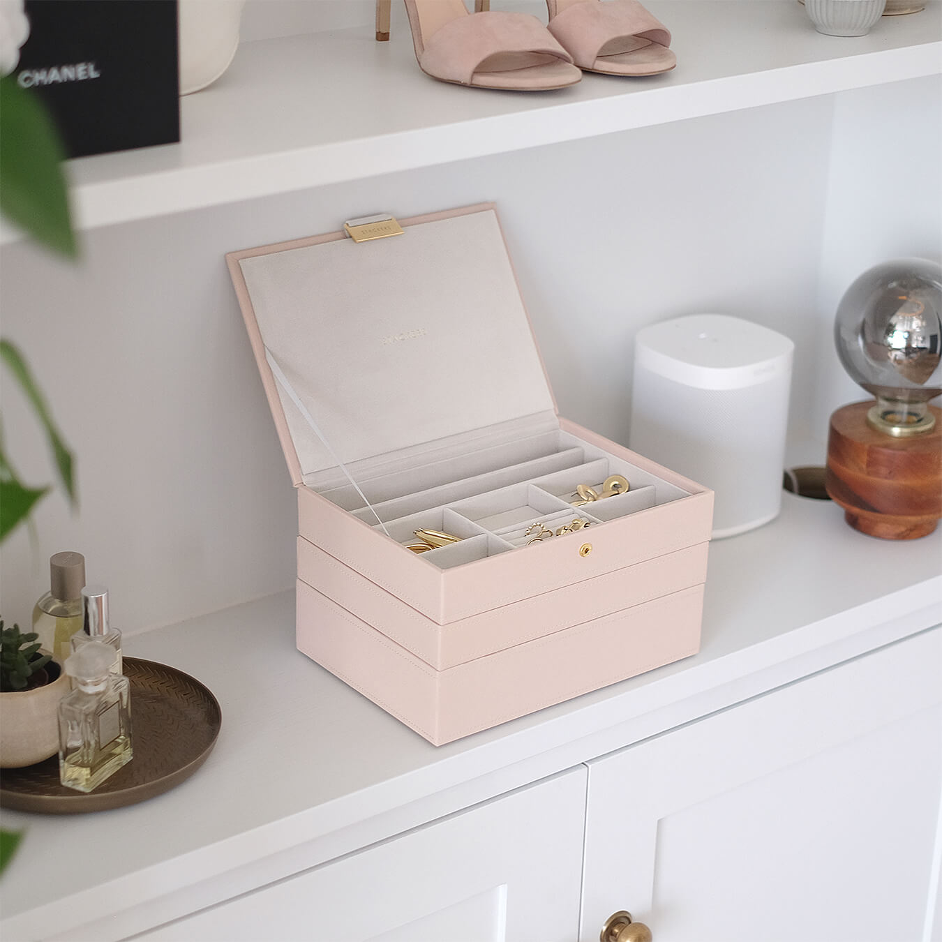 Blush Classic Jewellery Box set of 3 (with drawers)