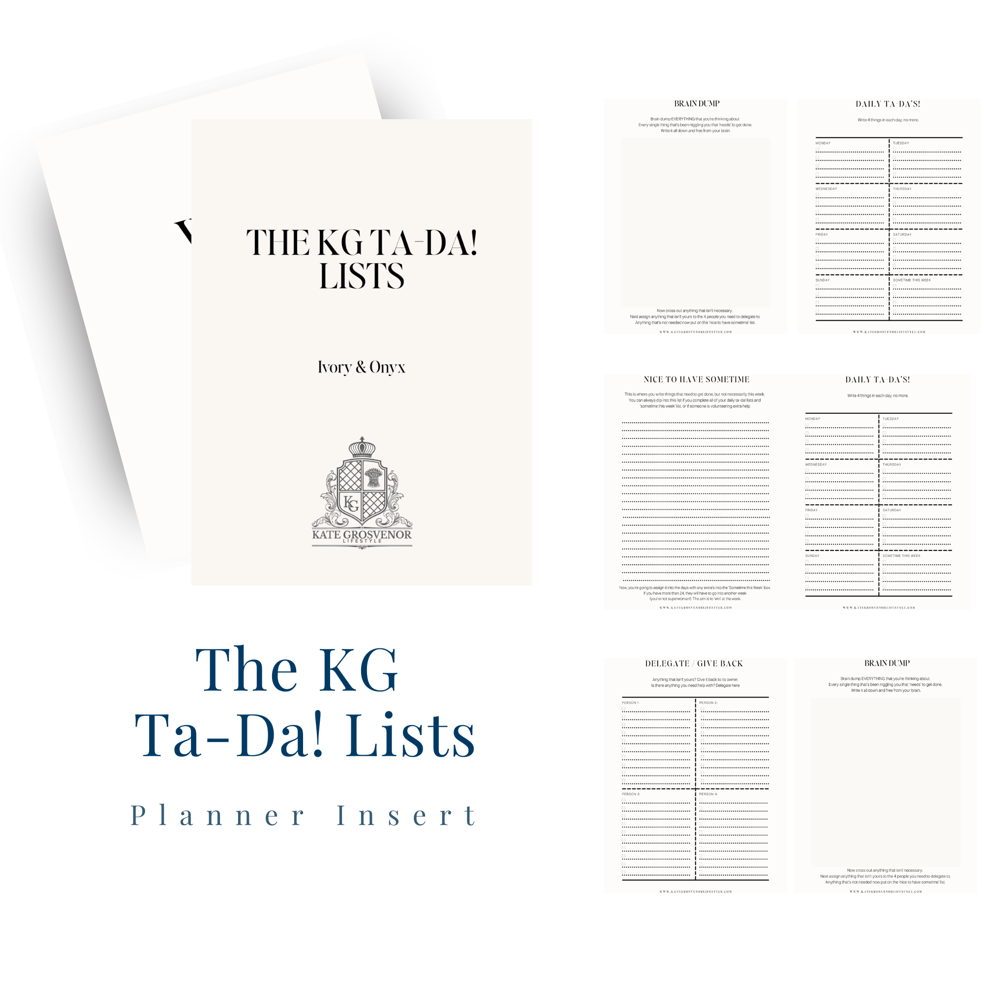 The KG Ta-Da! List System