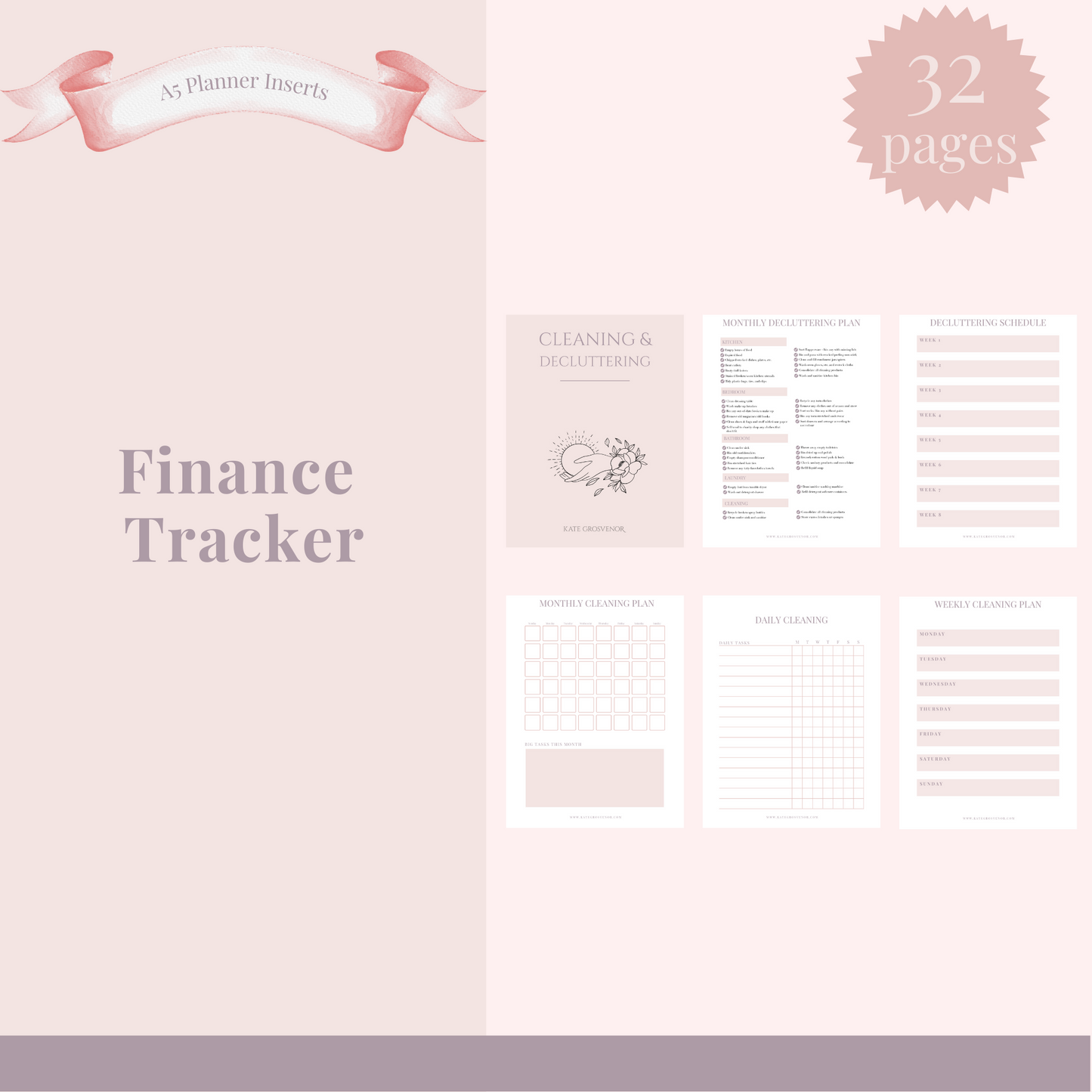 Finance Tracker Insert