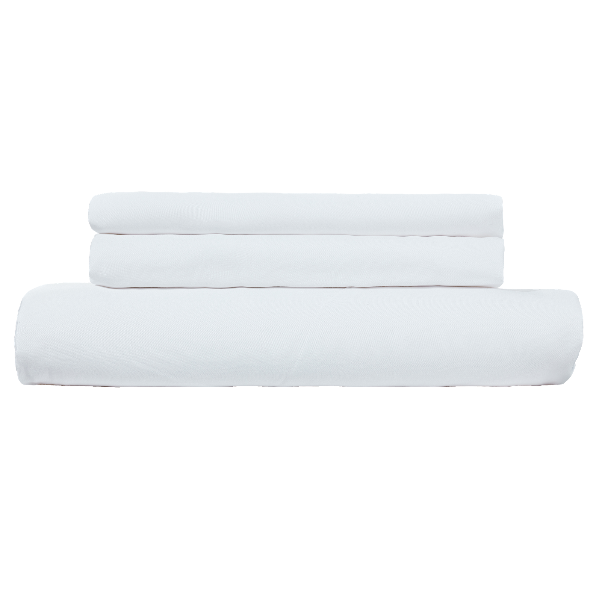 100% Organic Bamboo Silk Bedding Duvet & Pillowcases Set - White, Double
