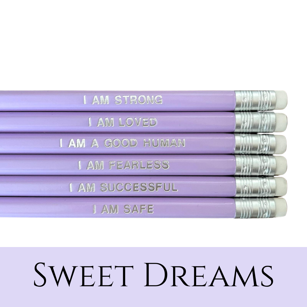 Heart Hug Affirmation Pencils 6 pack