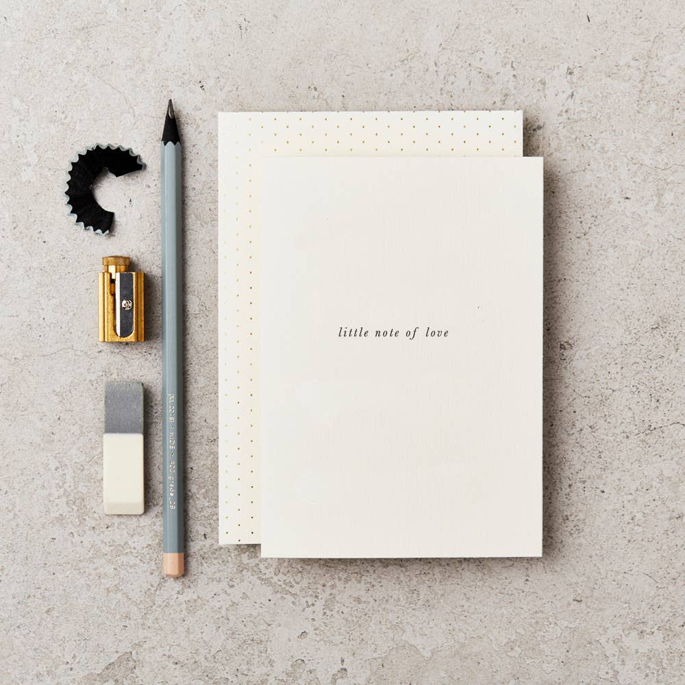 Little note of Love Greeting Card