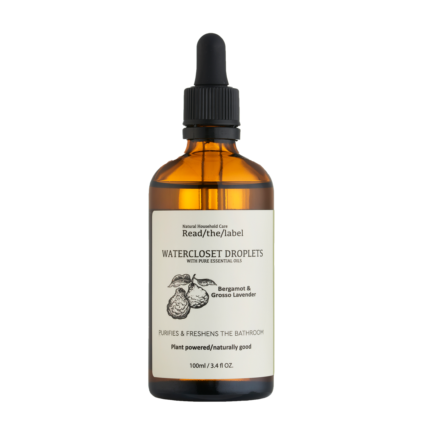 Bergamot and Grosso Lavender Loo Droplets 100ml