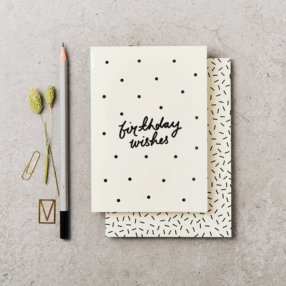 Polka Birthday Wishes Greeting Card