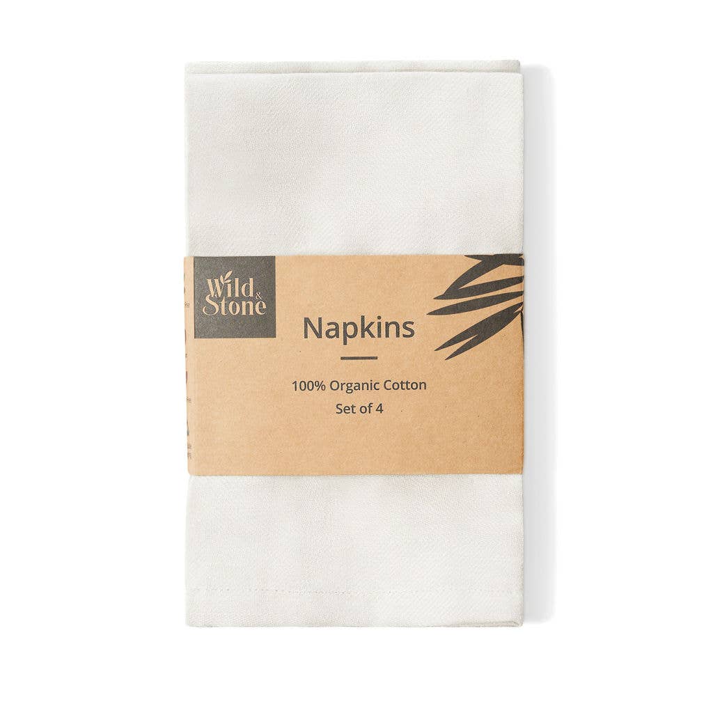 Beach Sand Organic Cotton Napkins - Set of 4