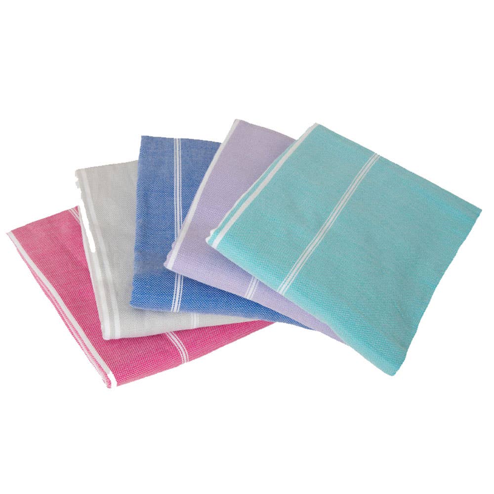 Santorini 100% Cotton Lightweight Hammam Beach Towel - Turquoise