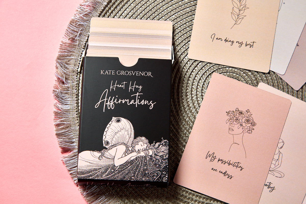 Heart Hug Affirmations Cards