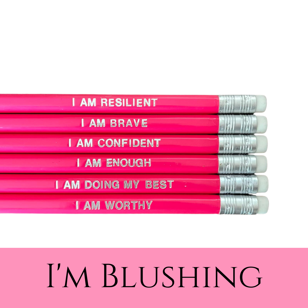 Heart Hug Affirmation Pencils 6 pack