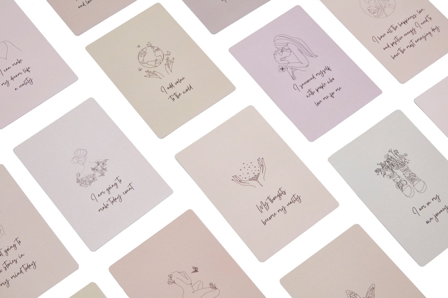 Heart Hug Affirmations Cards