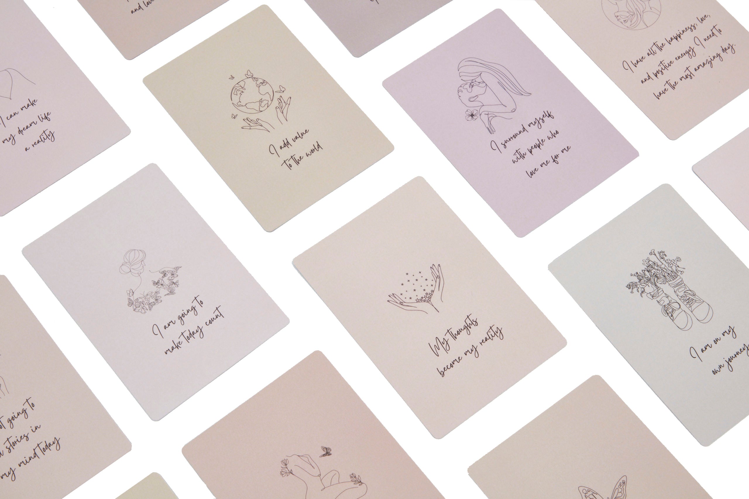 Heart Hug Affirmations Cards