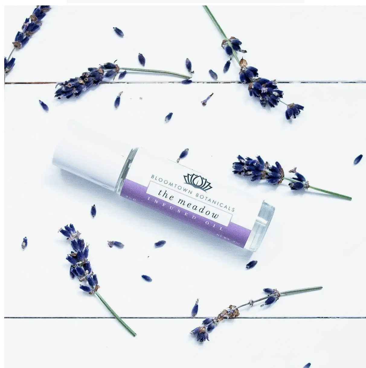 Bloomtown Roll-On Infused Sleep and Relax Oil - The Meadow (Lavender & Rose Geranium)