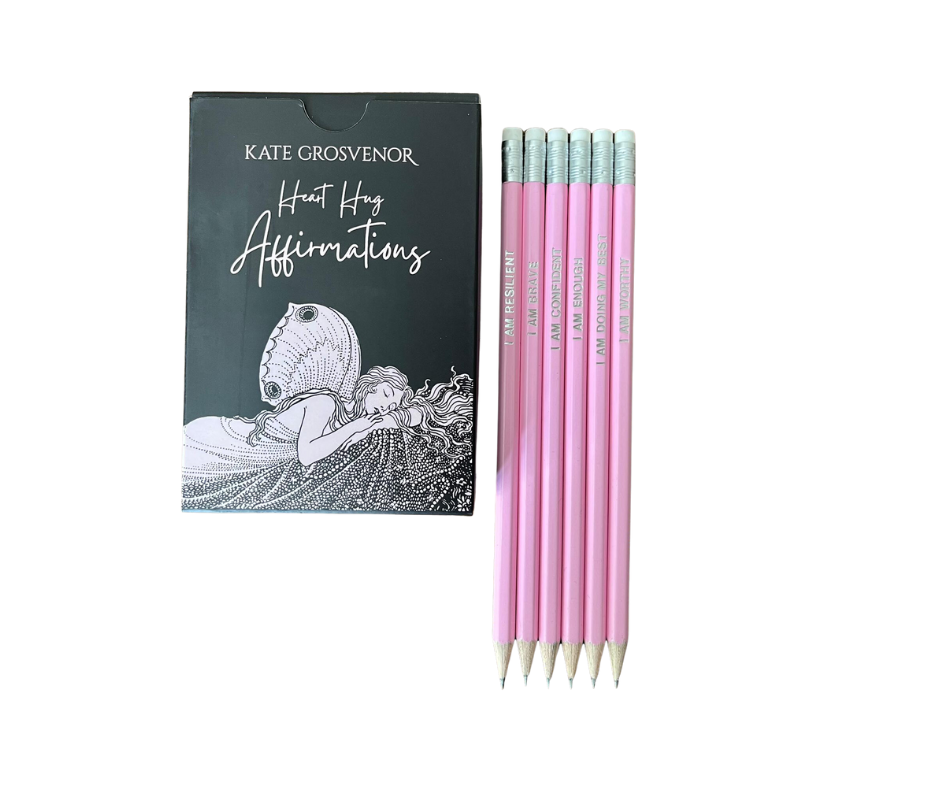 Heart Hug Affirmations and Pencils Bundle