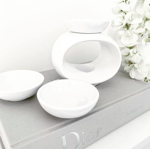 Rome Trio Ceramic Wax Warmer/Burner White
