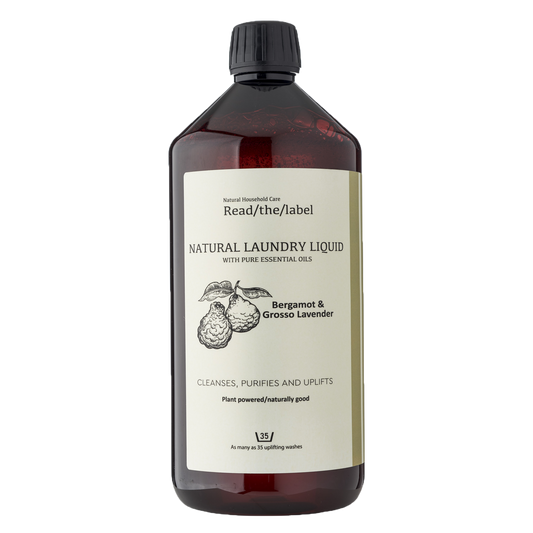 Natural Laundry Liquid -  Bergamot & Grosso Lavender 1000ml