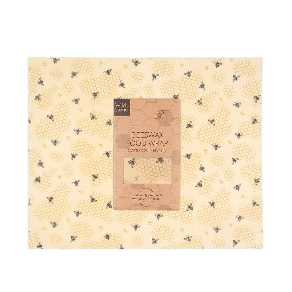 Beeswax Food Wraps - Honeycomb Pattern - 1 XL Bread Wrap