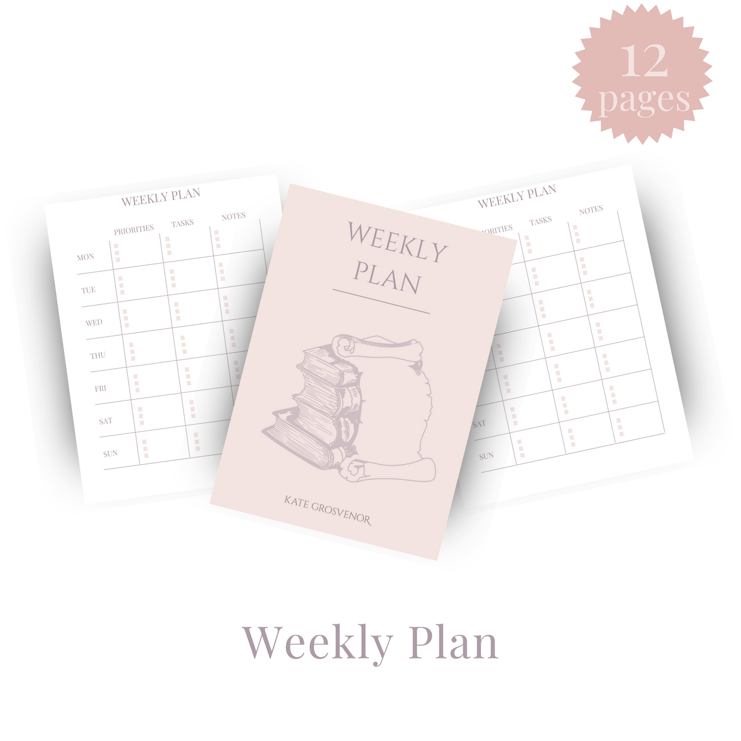 Weekly Plan Insert