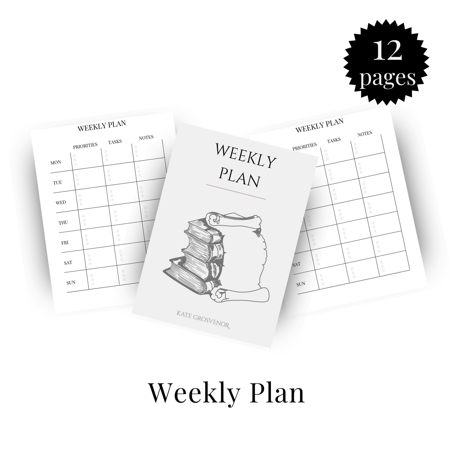Weekly Plan Insert