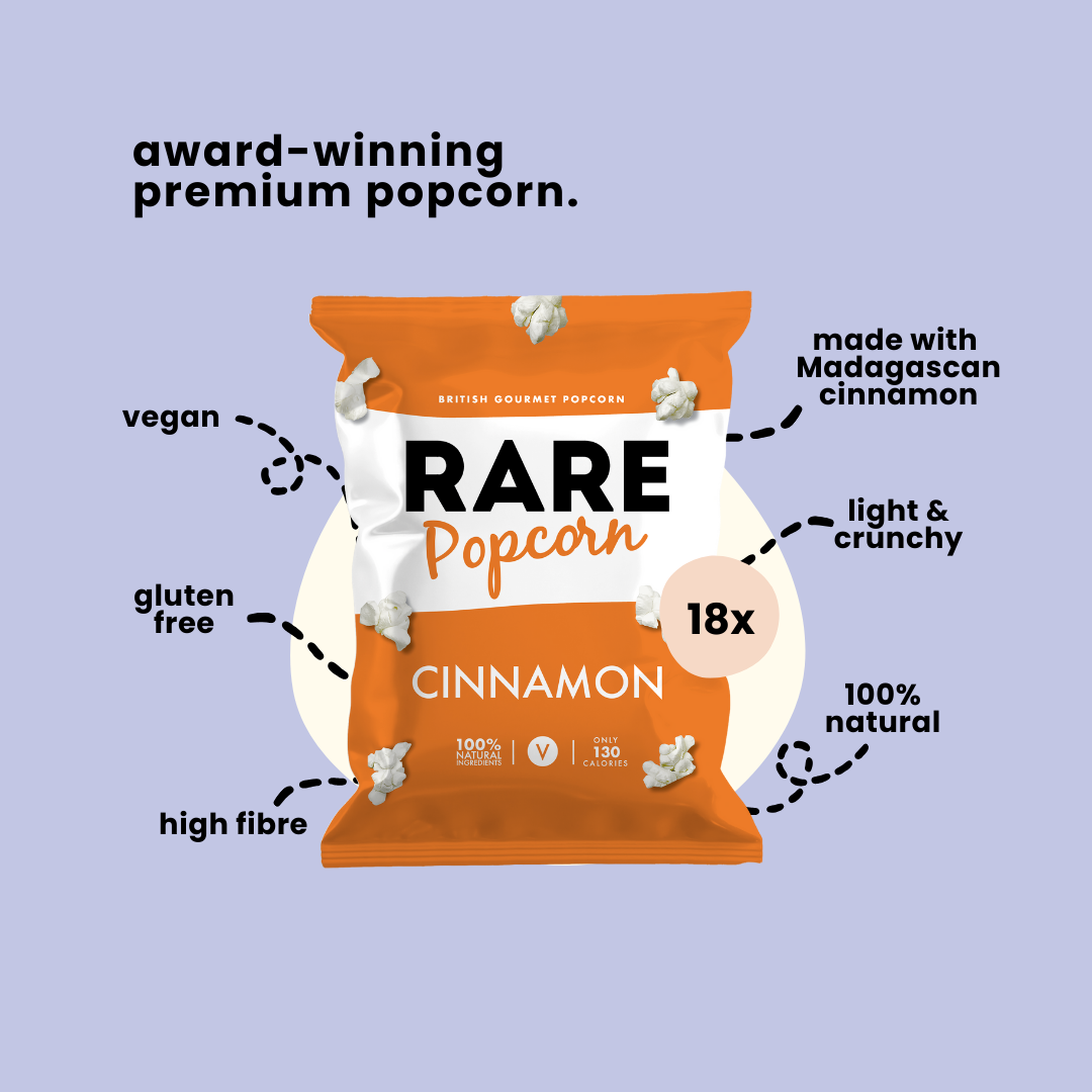 RARE Cinnamon Popcorn (Vegan, Natural)