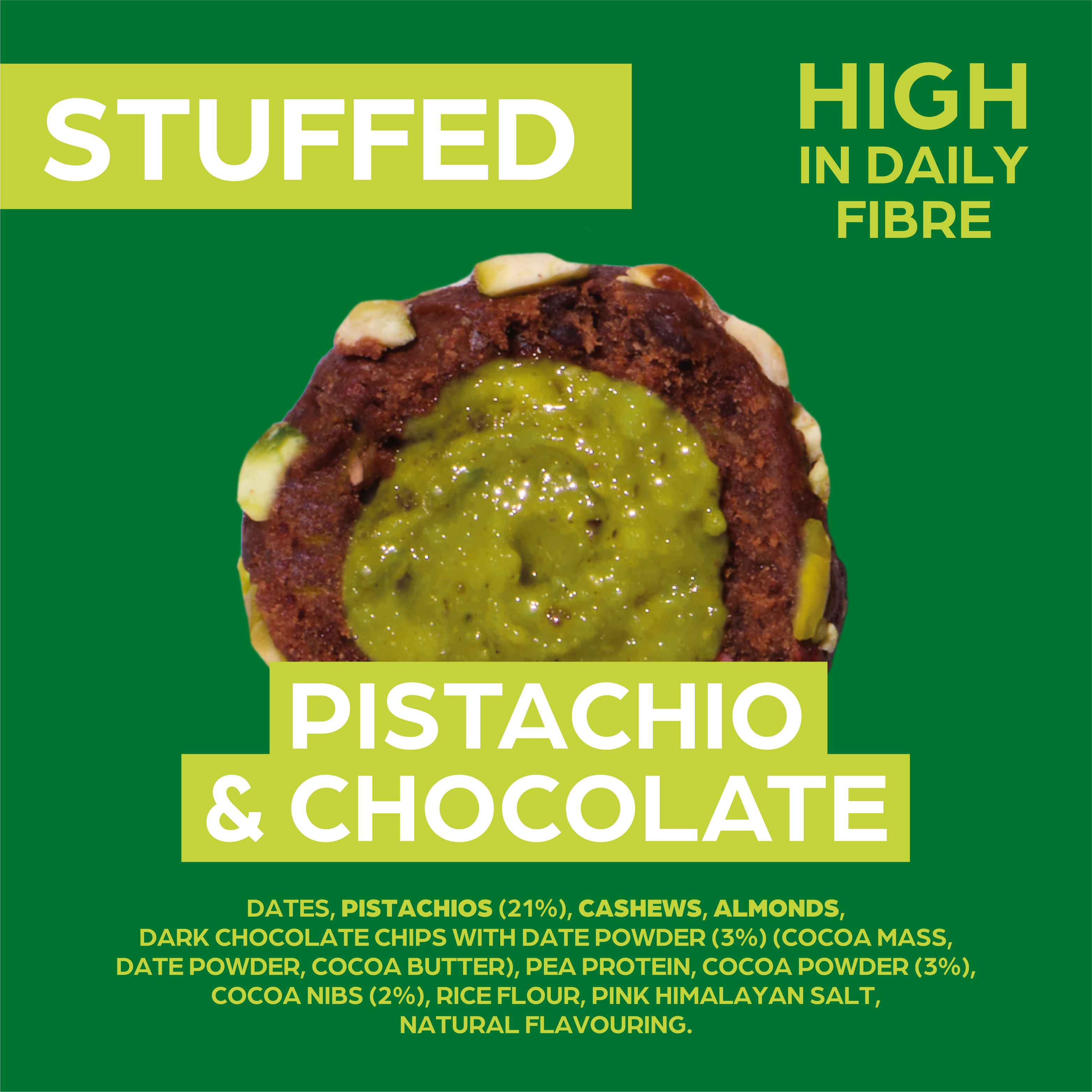 *NEW FLAVOUR* PISTACHIO & CHOCOLATE - STUFFED RANGE 10 X 36G