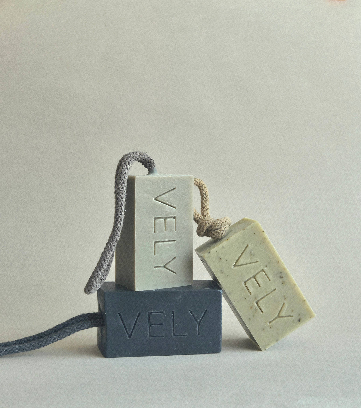 Natural Handmade Soap On A Rope "Sea Meditation" 