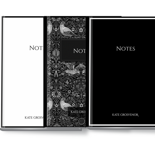 Set of 3 Black & White Notebooks