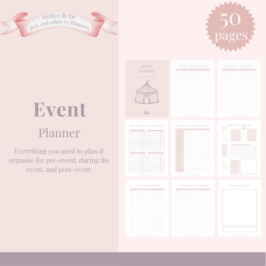 Event Planner Insert