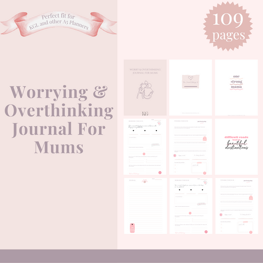 Worry & Overthinking Journal for Mums