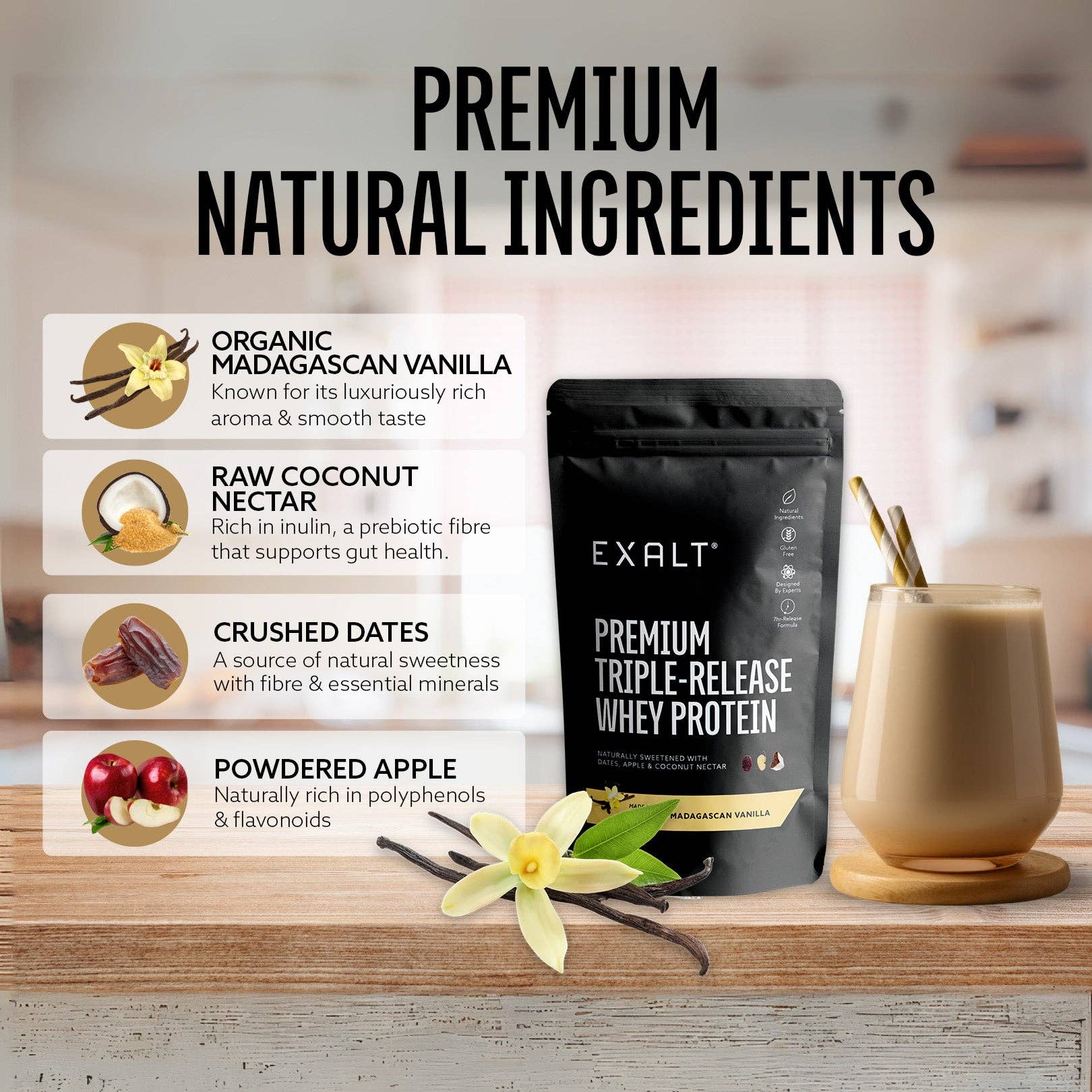 Whey Protein Powder | Organic Madagascan Vanilla