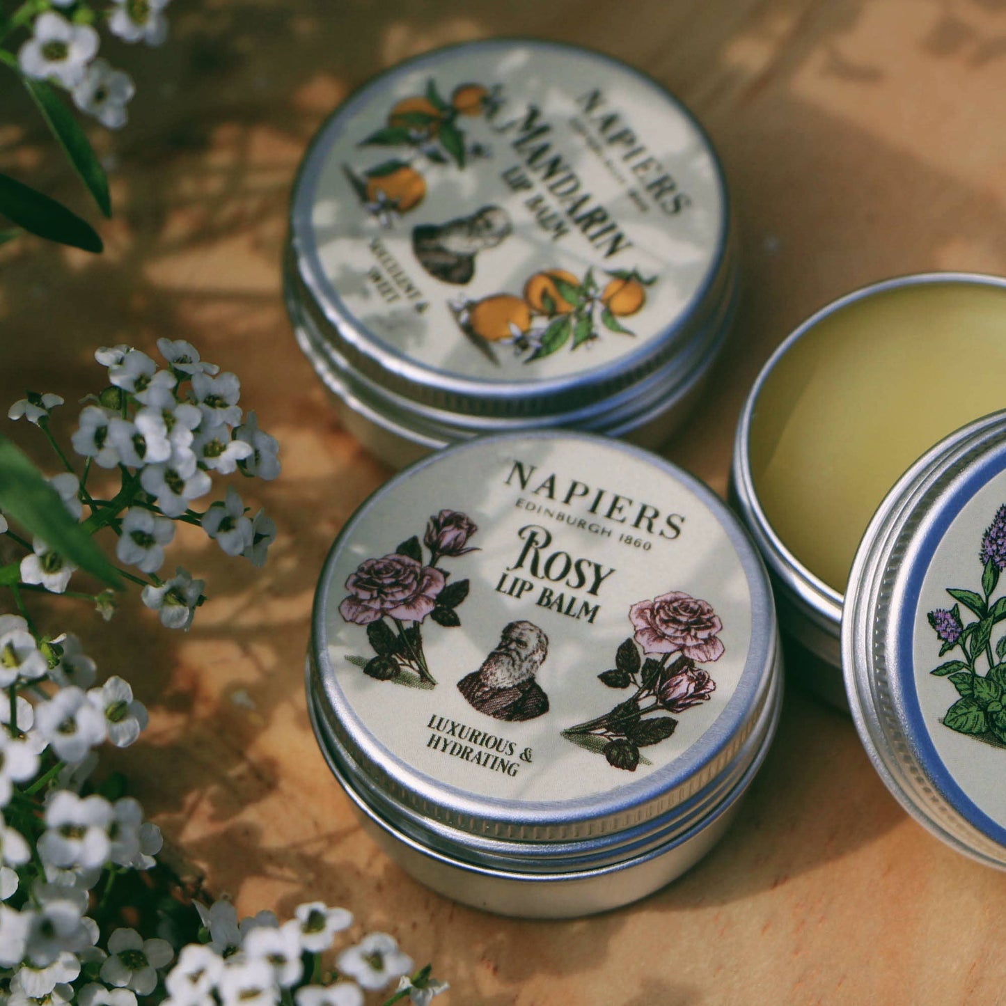 Napiers Rosy Rose Lip Balm: 15ml