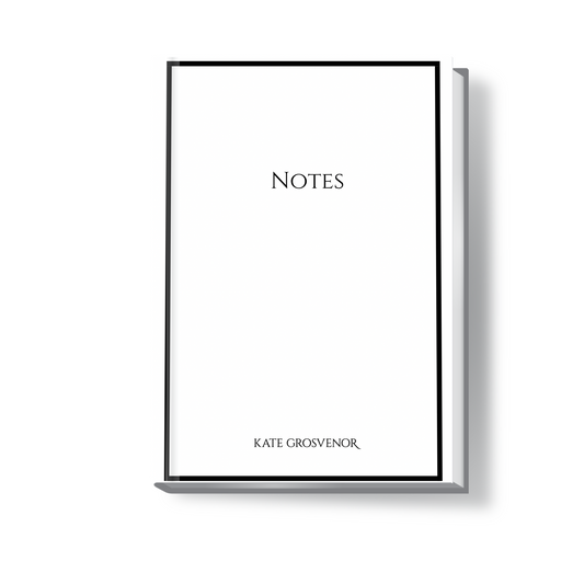 Elegant White Notebook