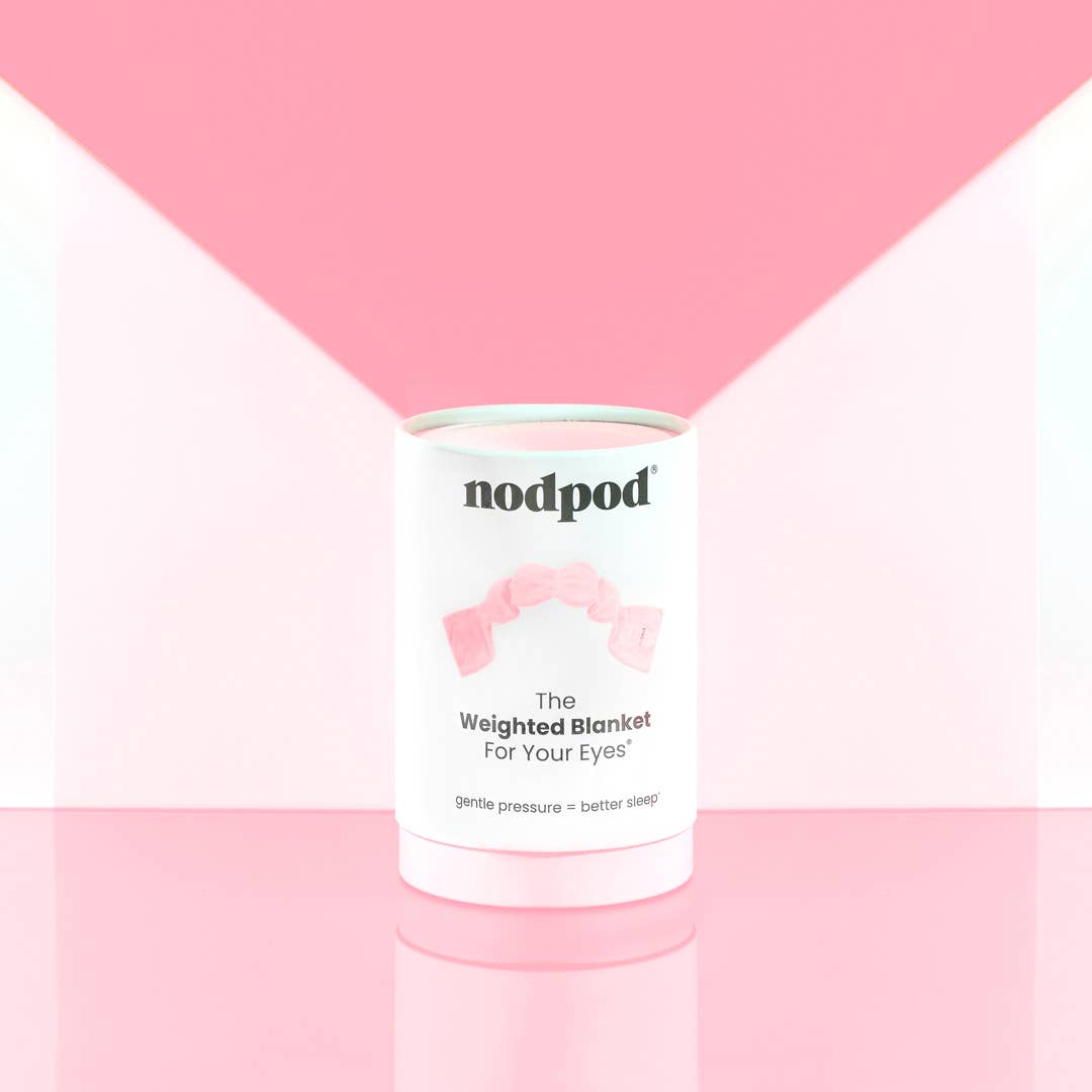 Nodpod Sleep Mask in Blush Pink - Weighted Eye Mask