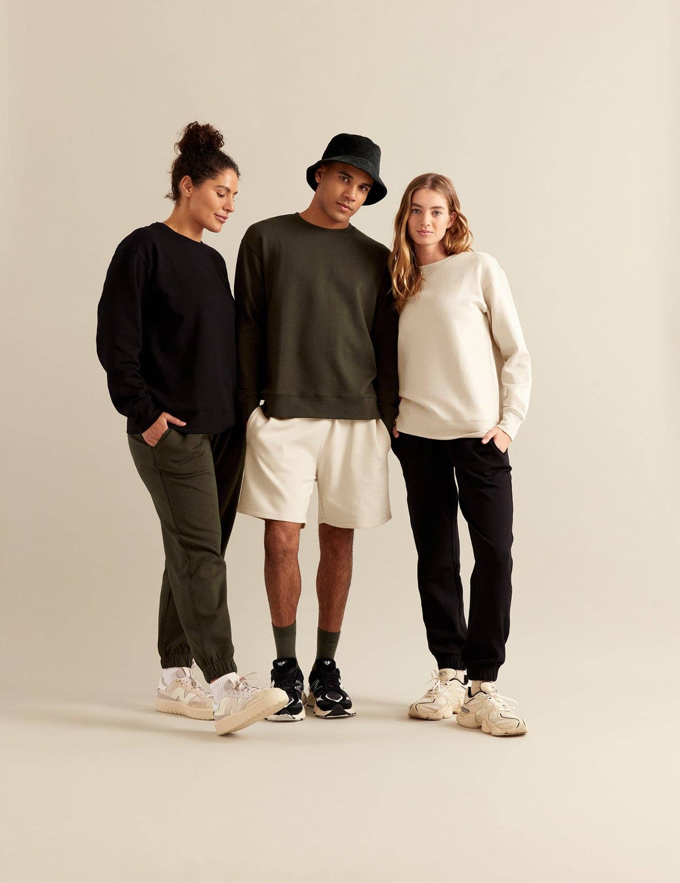 Cuffed Sweat Pants: Dark Olive